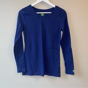 Pack of 2 healing hands navy under scrub long sleeve shirts in size small